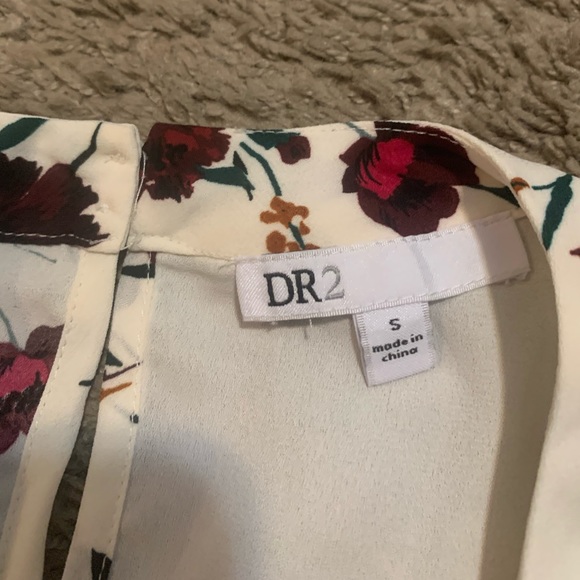 DR2 Floral Blouse Top Small - Picture 5 of 7